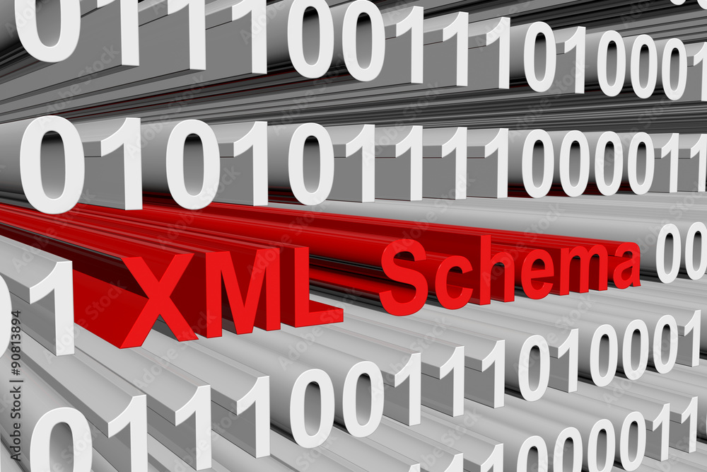 XML Schema is presented in the form of binary code