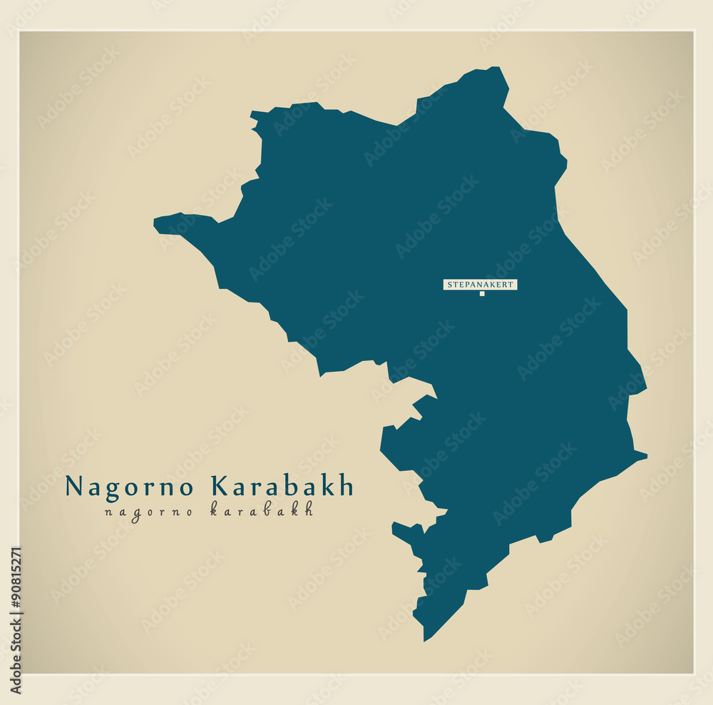 Modern Map - Nagorno Karabakh AZ