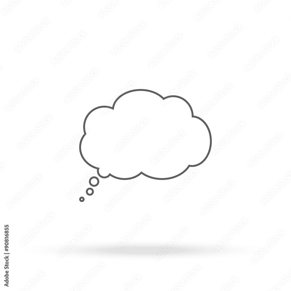 Cloud thoughts icon Cloud thoughts icon