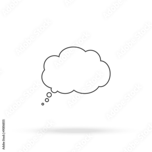 Cloud thoughts icon