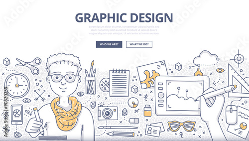 Graphic Design Doodle Concept