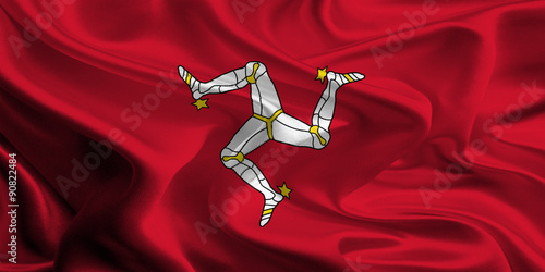 Flag of British Crown Dependency Isle of Man 