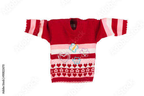 Children's red sweater