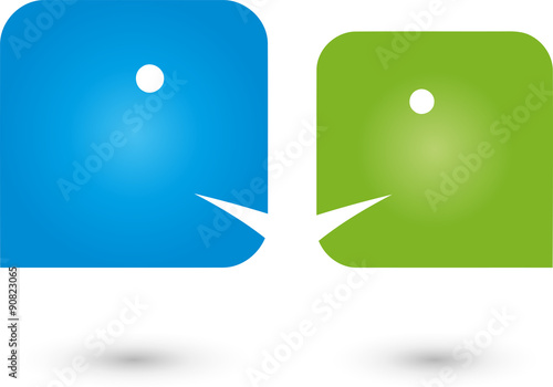 Zwei Personen Logo, Menschen, Kommunikation