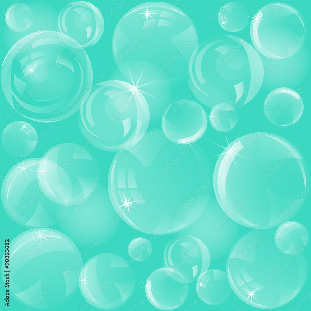 Seamless pattern of soap bubbles. Vector background. Seamless pattern of soap bubbles. Vector background.