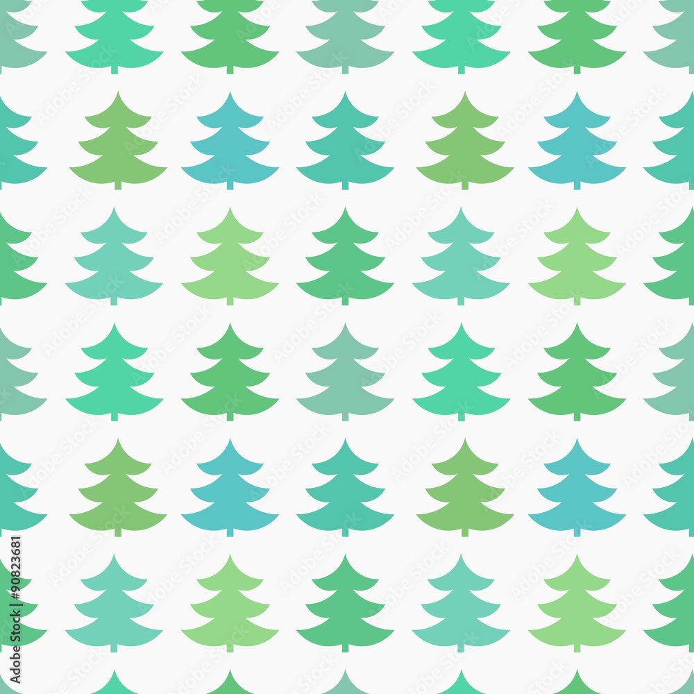 Obraz premium Christmas tree pattern