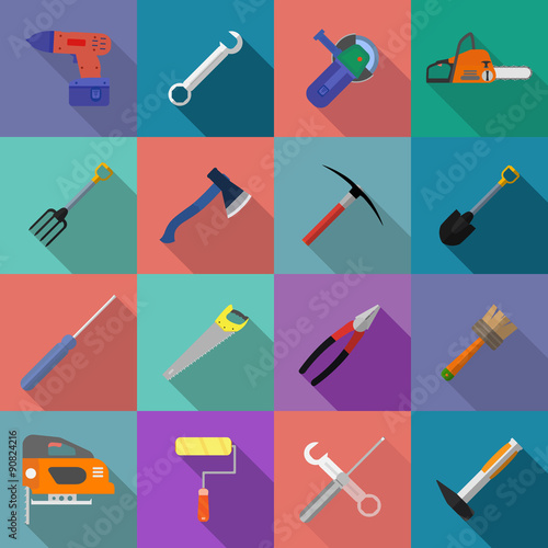 Set  tools of flat.