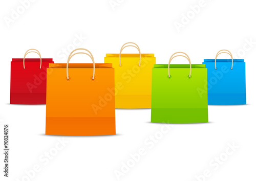 Color paper shopping bags for Your design