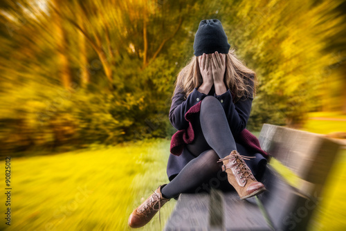 Fototapete autumn depression