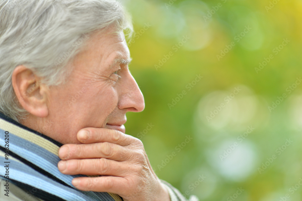 Portrait of senior man