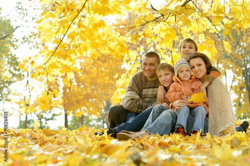 Happy smiling family 