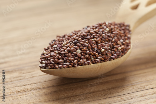 Red raw Quinoa seeds