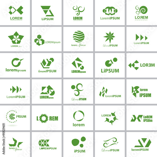 Unusual Icons Set - Isolated On Gray Background 