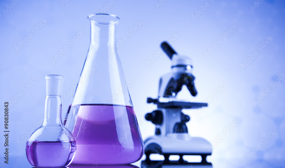 Microscope in medical laboratory, Research and experiment Microscope in medical laboratory, Research and experiment