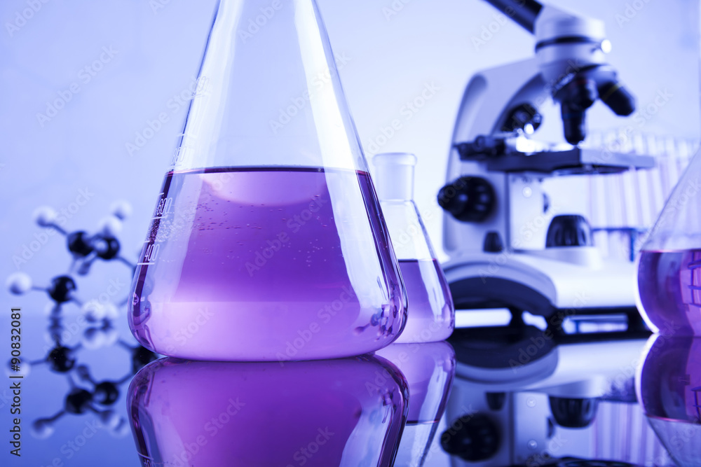 Laboratory glass, Chemistry science concept Laboratory glass, Chemistry science concept