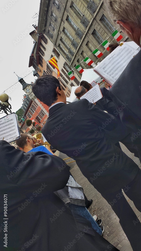 Fanfare musicale italienne à Chambéry