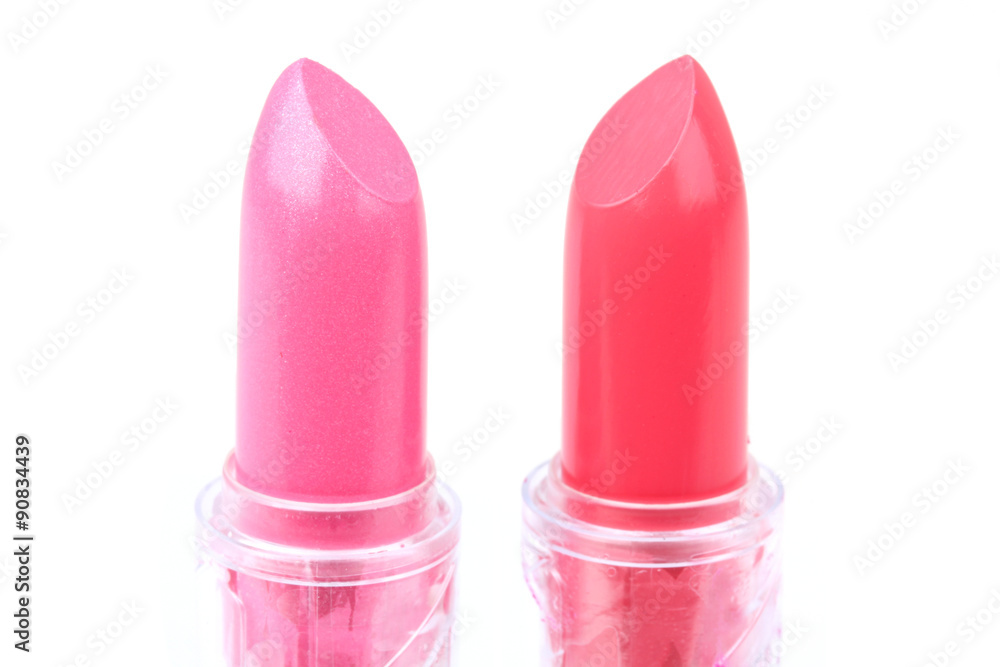 Two lipsticks on white Two lipsticks on white