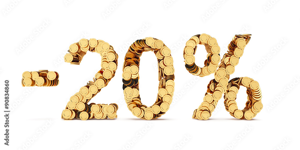 20 percent price cut off 20 percent price cut off