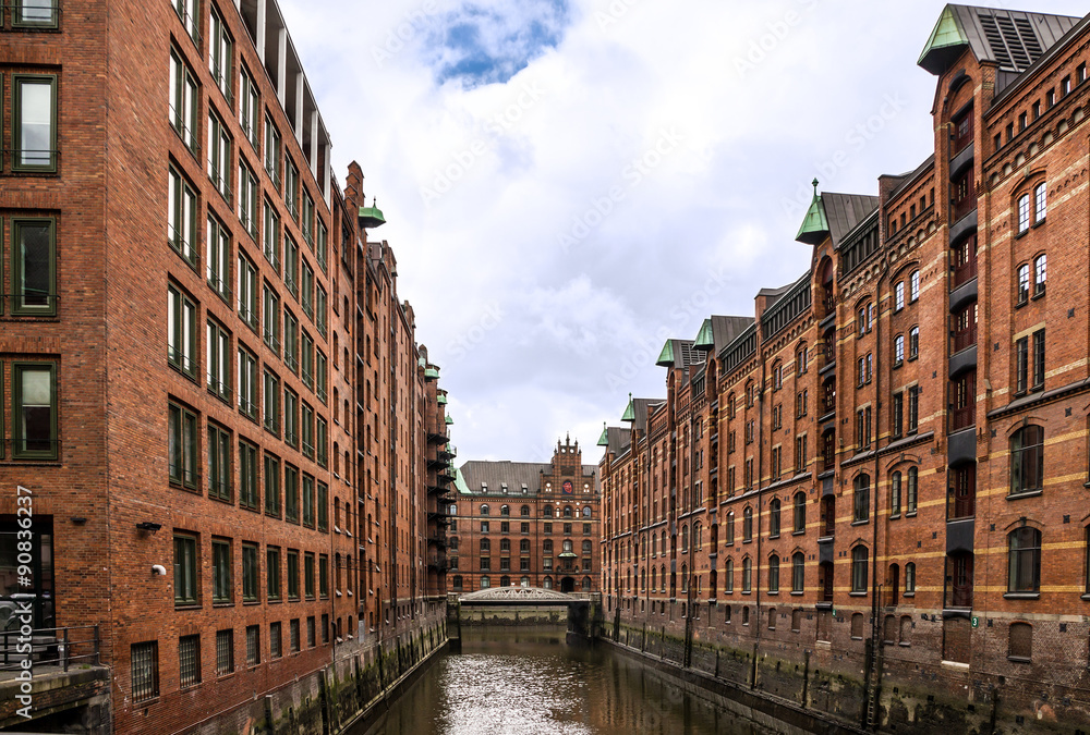 Warehouse district, Hamburg, Germany