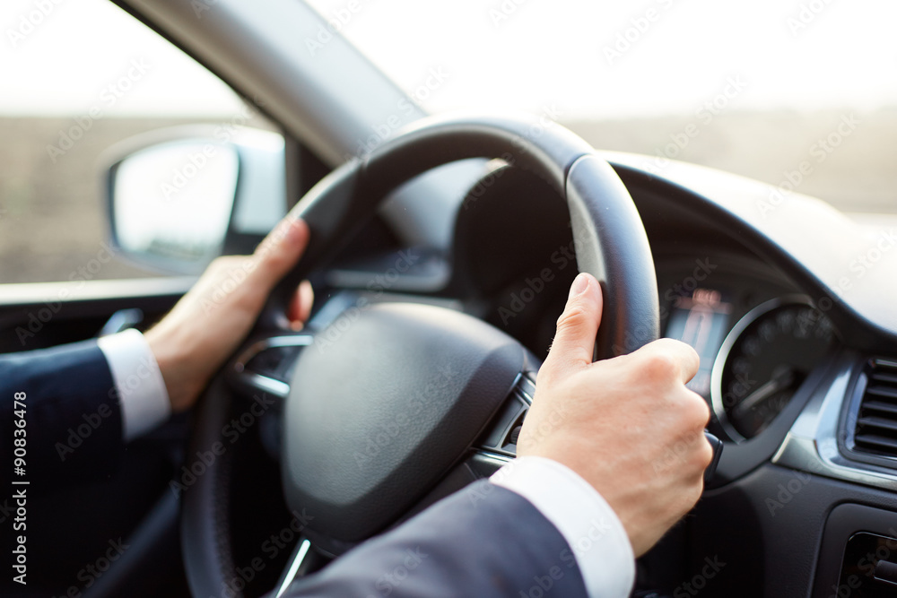 Man while driving Man while driving