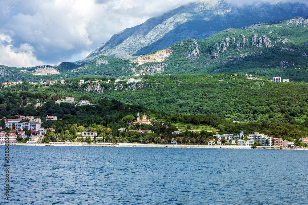 Panorama of Kotor bay, Montenegro