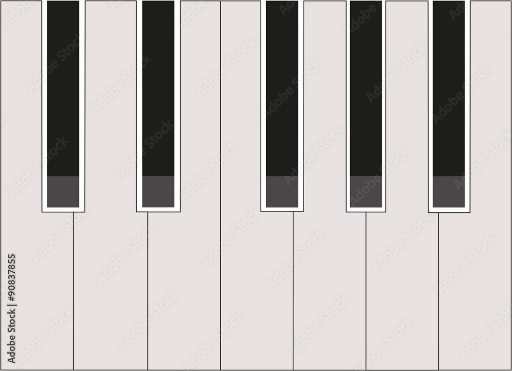 Fototapeta premium piano vector
