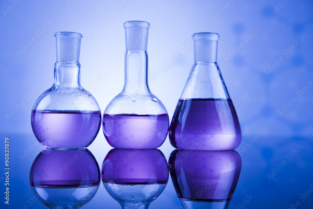 Science concept, Chemical laboratory glassware Science concept, Chemical laboratory glassware