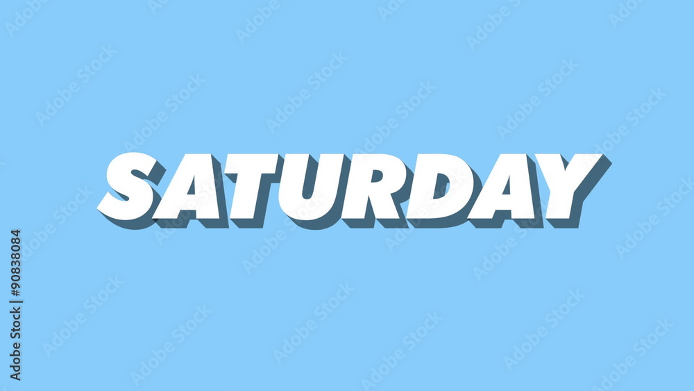 Isometric Weekday Animation Saturday Isometric Weekday Animation Saturday