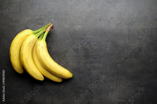 Bananas on black table