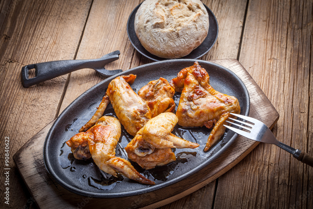 Fried chicken wings. Fried chicken wings.