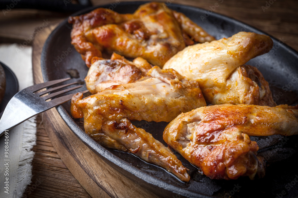 Fried chicken wings.