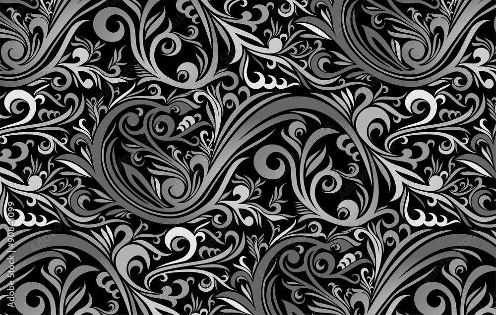 wallpaper black batik indonesia Stock Vector | Adobe Stock