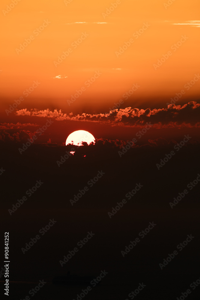Coucher de soleil dans la région d'Ajaccio Coucher de soleil dans la région d'Ajaccio