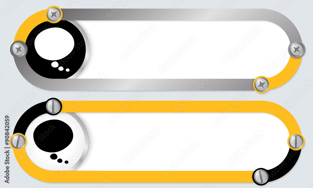 Two abstract frames for your text and speech bubble Two abstract frames for your text and speech bubble