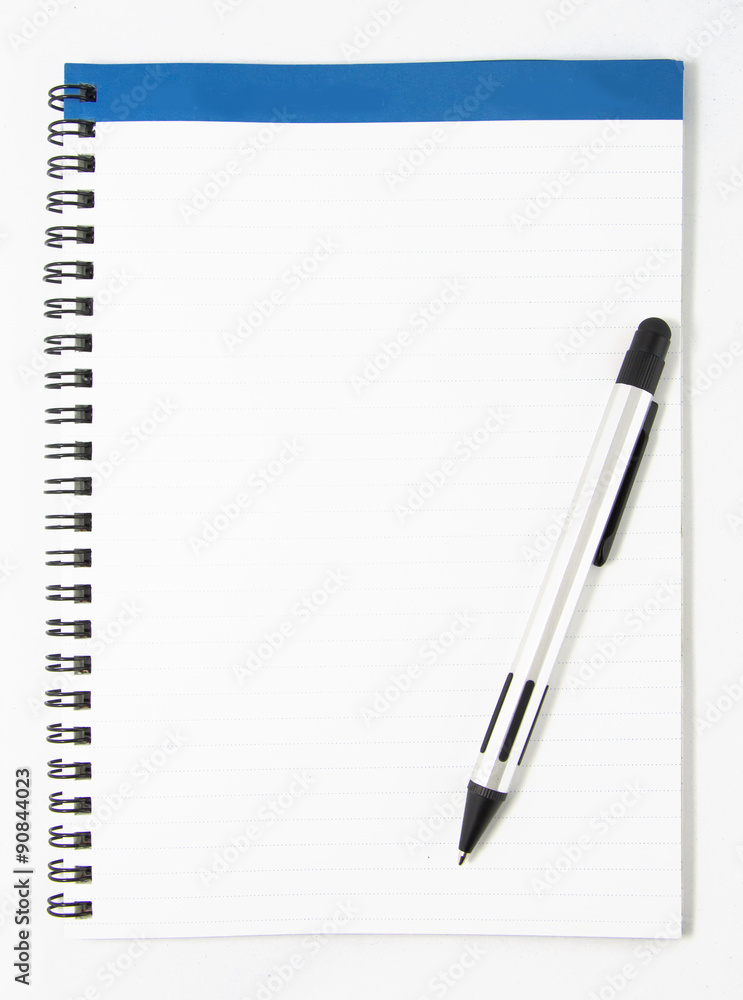 white notebook isolated on white background white notebook isolated on white background