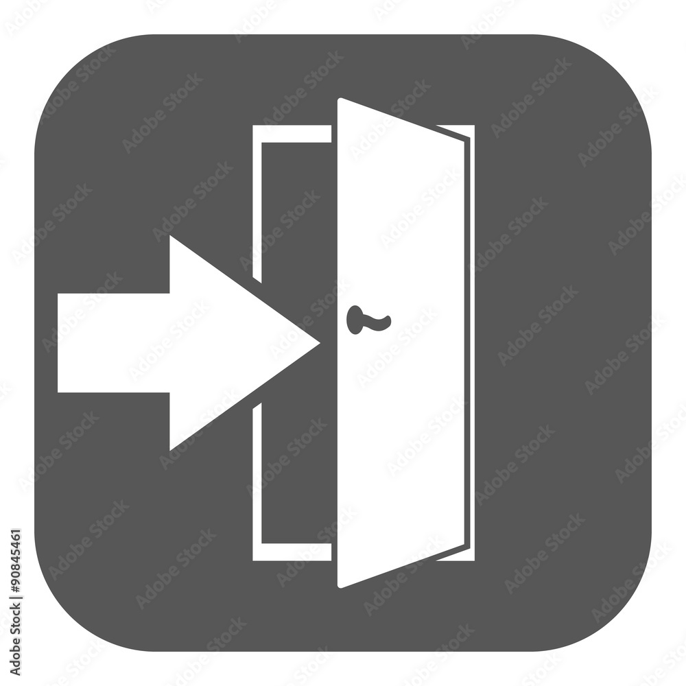 The login icon. Entry and input, authorization symbol. Flat The login icon. Entry and input, authorization symbol. Flat