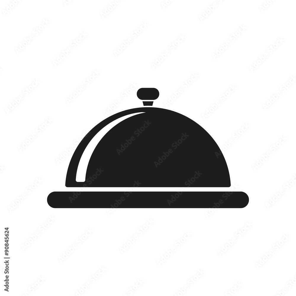 The tray station icon. Breakfast and lunch, dinner, restaurant symbol. Flat The tray station icon. Breakfast and lunch, dinner, restaurant symbol. Flat
