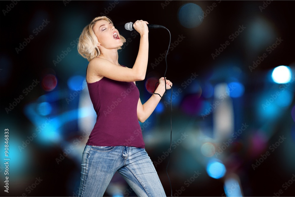Karaoke Singer.