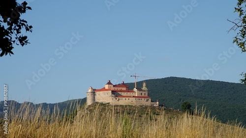 Reconstruction work on the castle Krasna Horka after fire burned 10.03.2012 current status of 31.07.2015
 photo