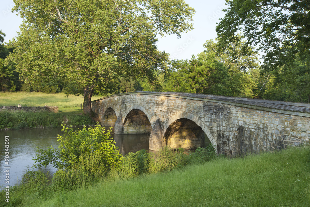 Fototapeta premium Burnside's Bridge at Antietam (Sharpsburg) Battlefield in Maryla
