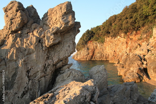 Felsenküste in Kroatien