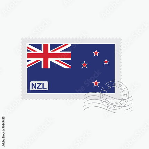 new zealland old postage stamp