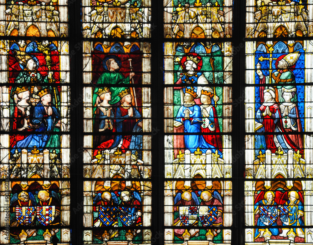 Vidriera de la catedral de Chartres, Francia, Europa, gótico