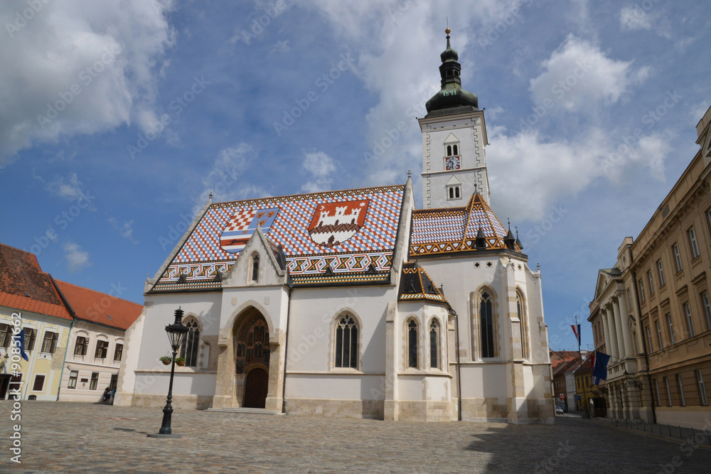 Obraz premium Croatia, picturesque city of Zagreb