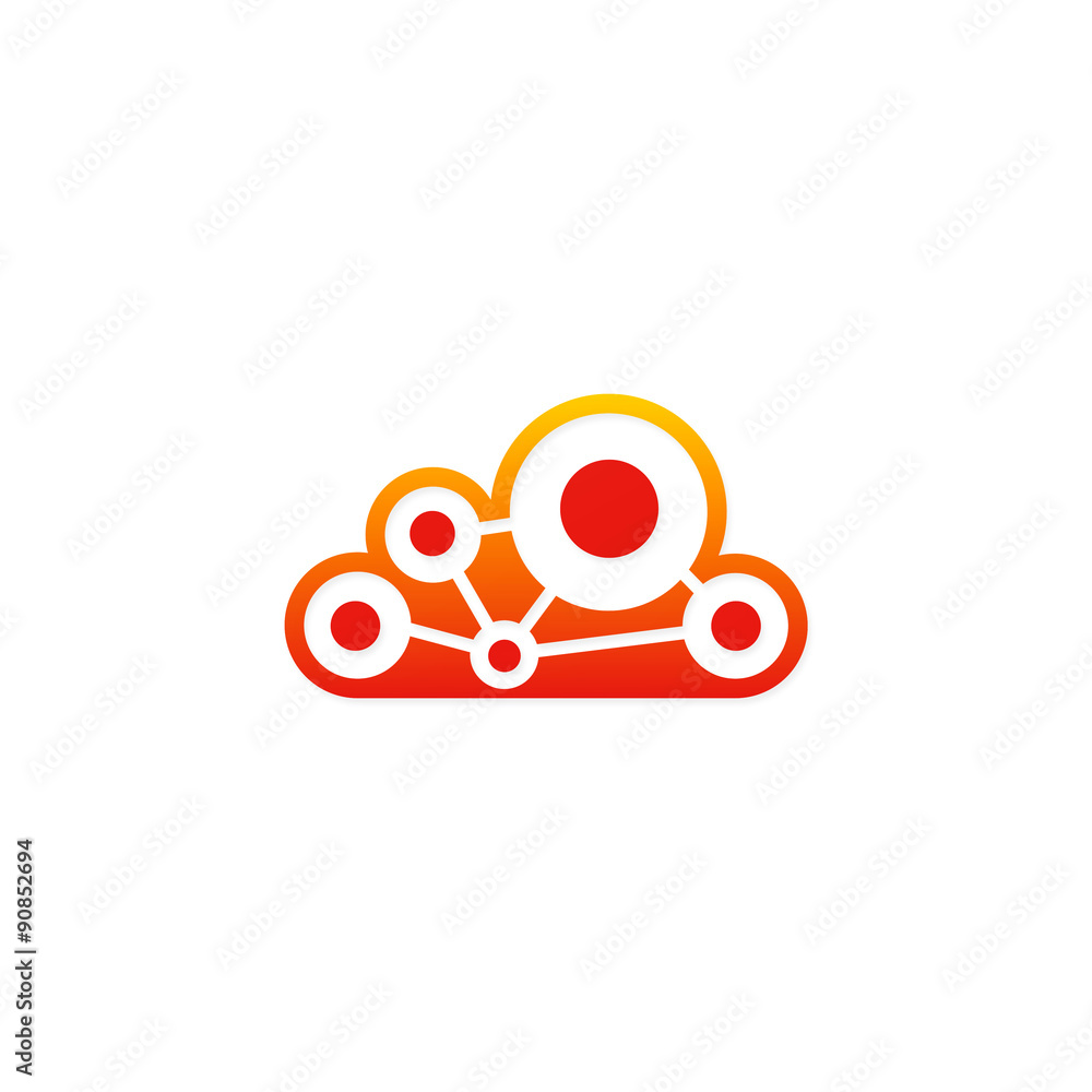 cloud technology connection logo
