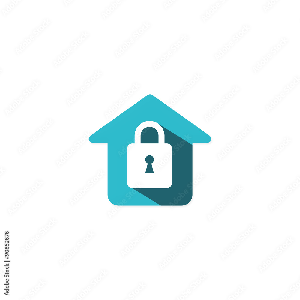 house security locked vector logo house security locked vector logo