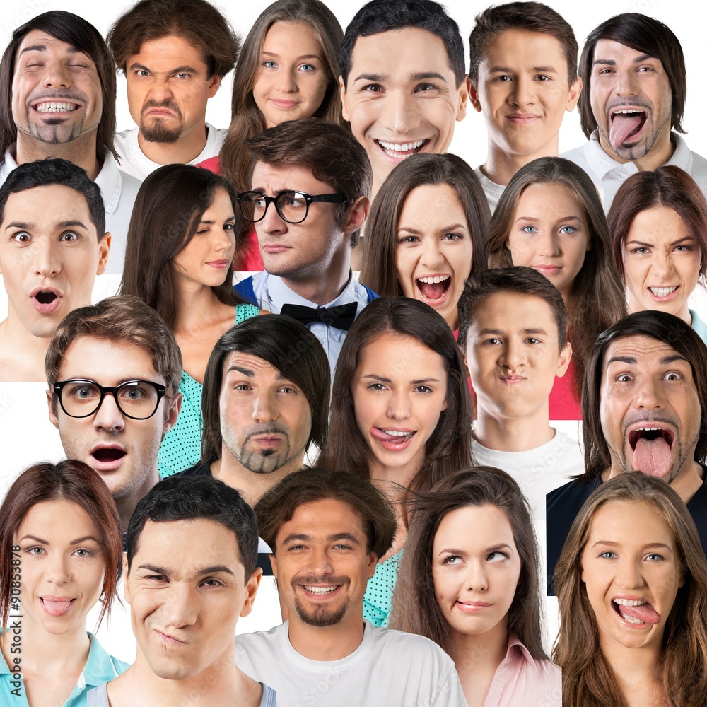 Many faces. Many faces.