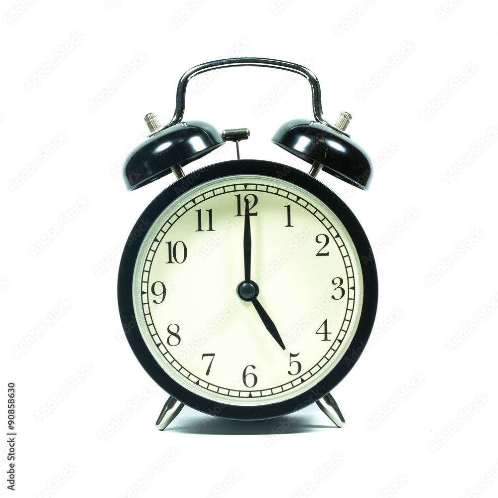 Alarm clock on white background. Alarm clock on white background.