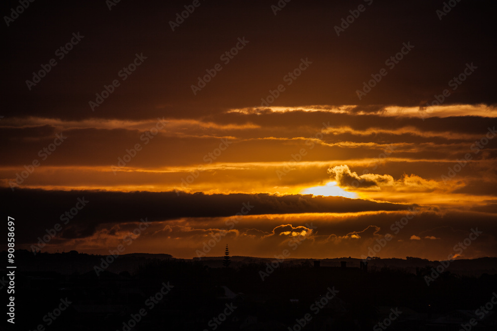 Coucher de soleil à Auckland Coucher de soleil à Auckland