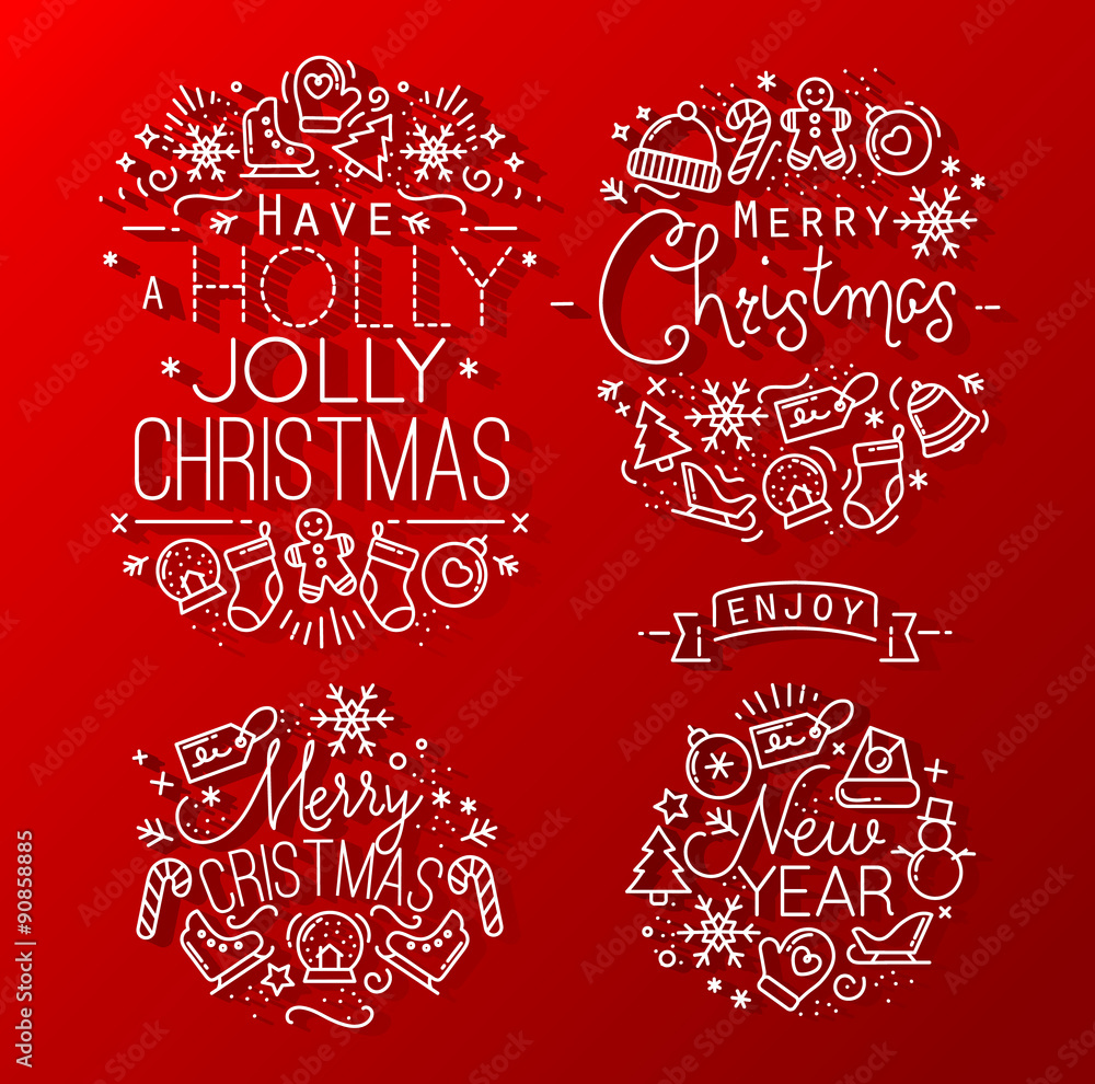 Christmas decorative red